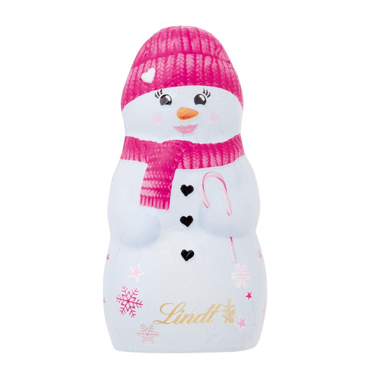 LINDT Schokolade, Lindt Schneemann Schoko Hohlfigur aus Alpenvollmilchschokolade 40g