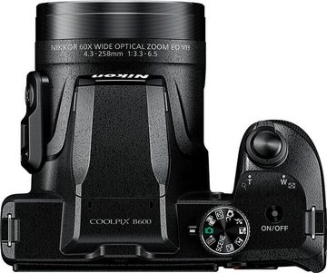 Nikon »Coolpix B600« Superzoom-Kamera (NIKKOR-Objektiv mit optischem 60-fach-Zoom, 16 MP, 60x opt. Zoom, Bluetooth, WLAN (Wi-Fi)