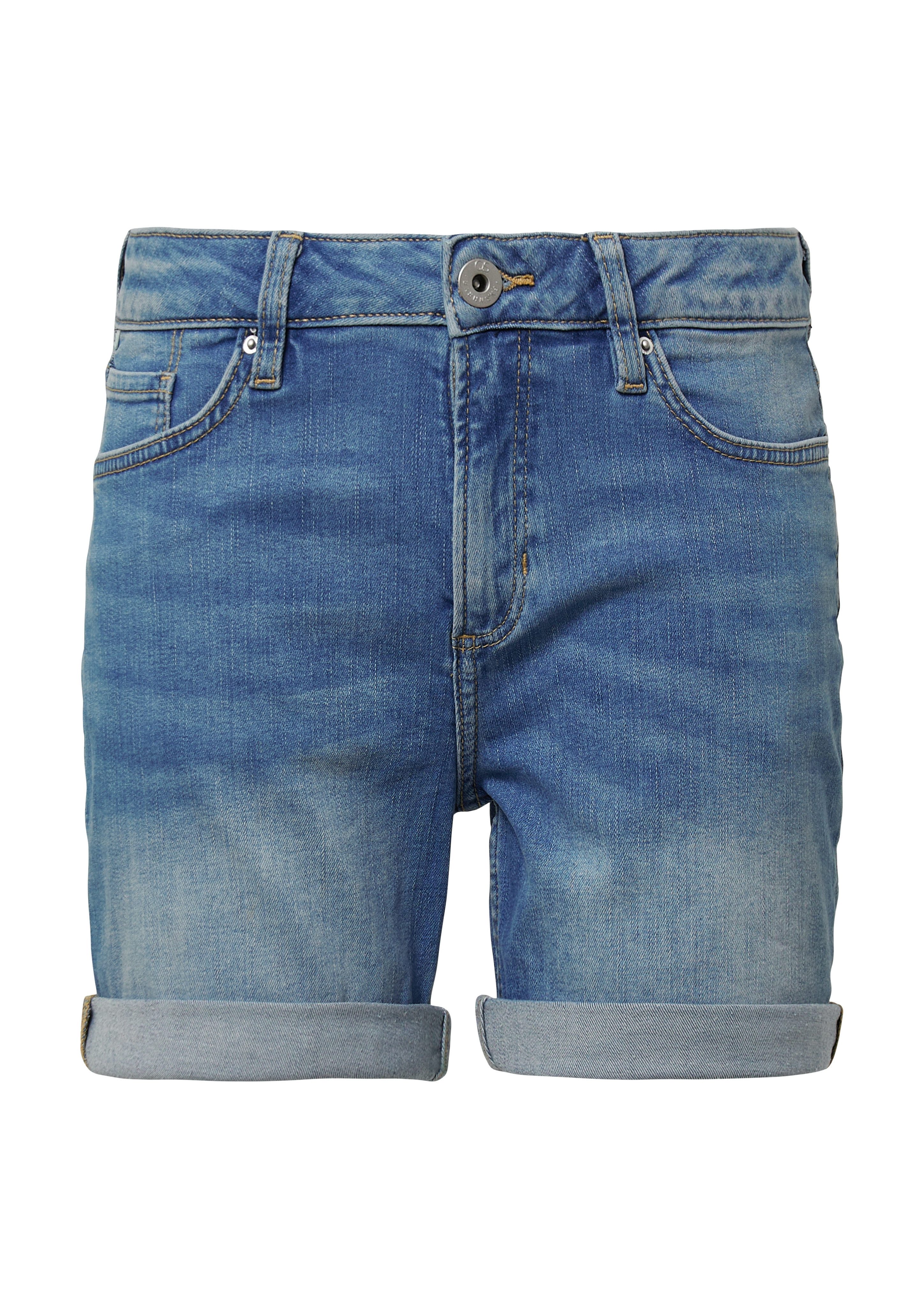 QS Bermudas Sommerhose Denim, extra kurz