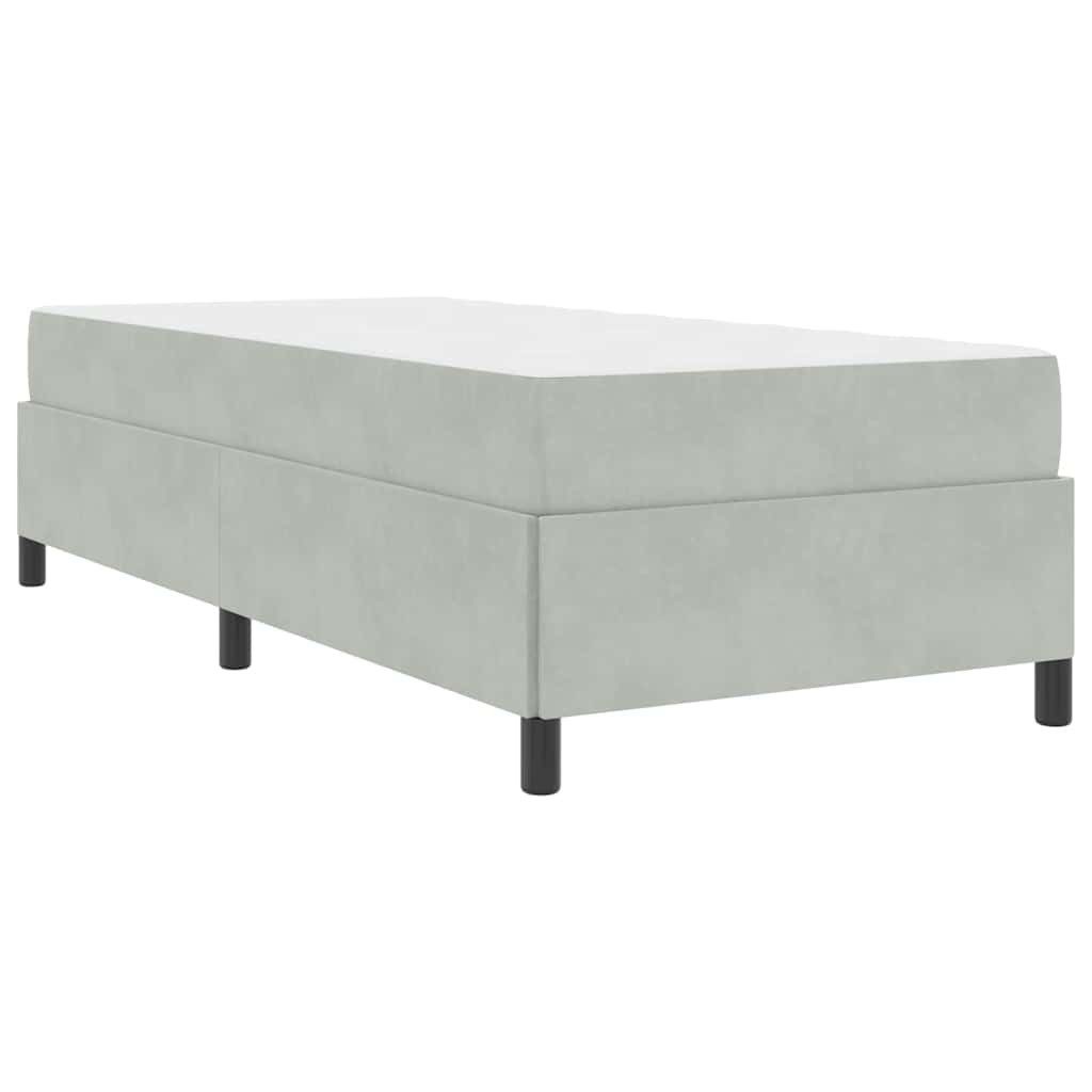 vidaXL Bett Bettgestell Hellgrau und Grau günstig online kaufen