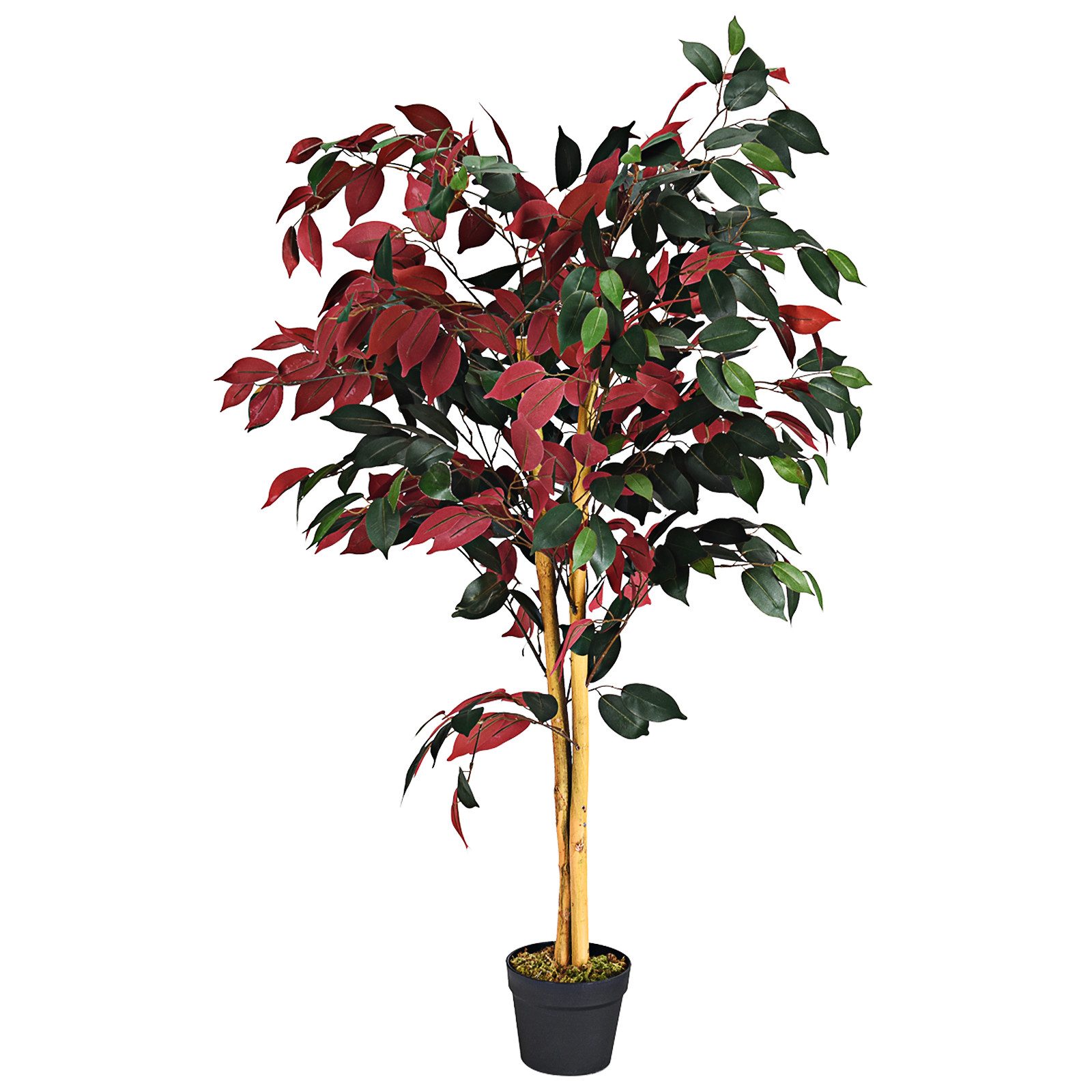 Kunstbaum Kunstpflanze, COSTWAY, 120cm, mit Topf günstig online kaufen