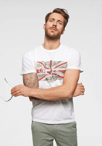 PEPE JEANS Pepe джинсы футболка »FLAG LOGO&...