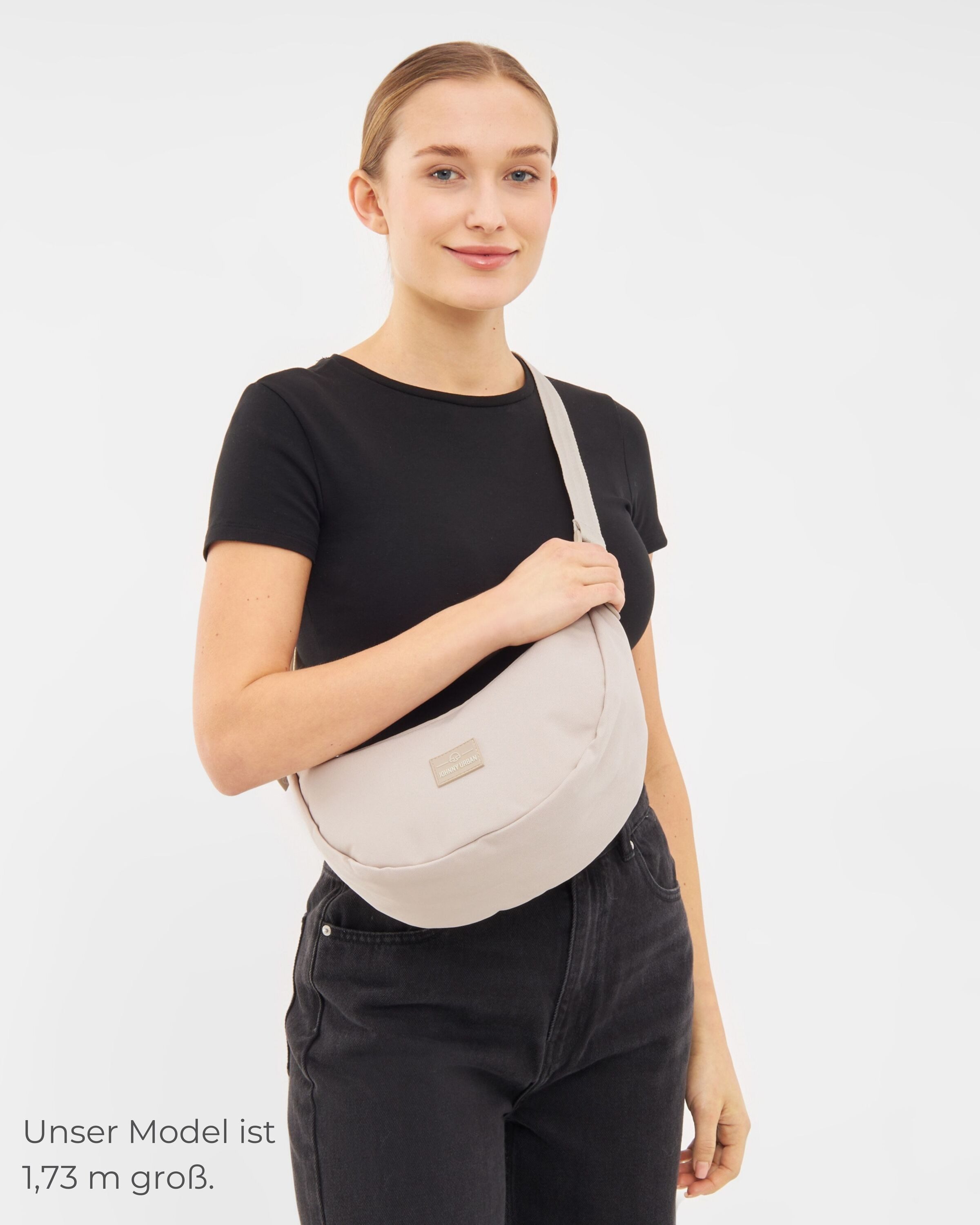 Johnny Urban Umhängetasche Ally Medium Half Moon Bag, Stylische Crossbody B günstig online kaufen