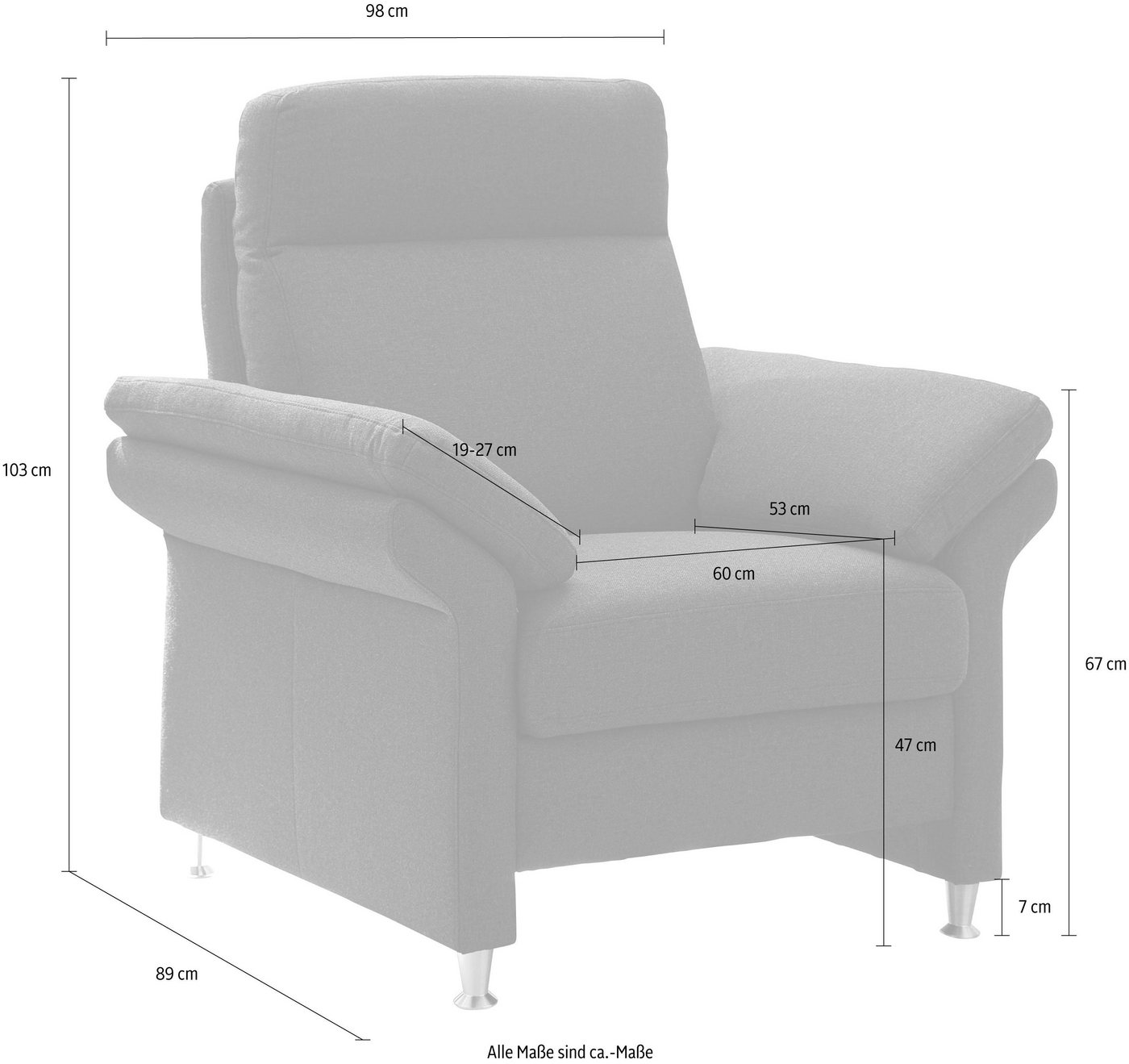 DELAVITA Sessel »Mailand«, mit komfortablem Federkern-Sitz, wahlweise mit Move-Funktion-kaufen