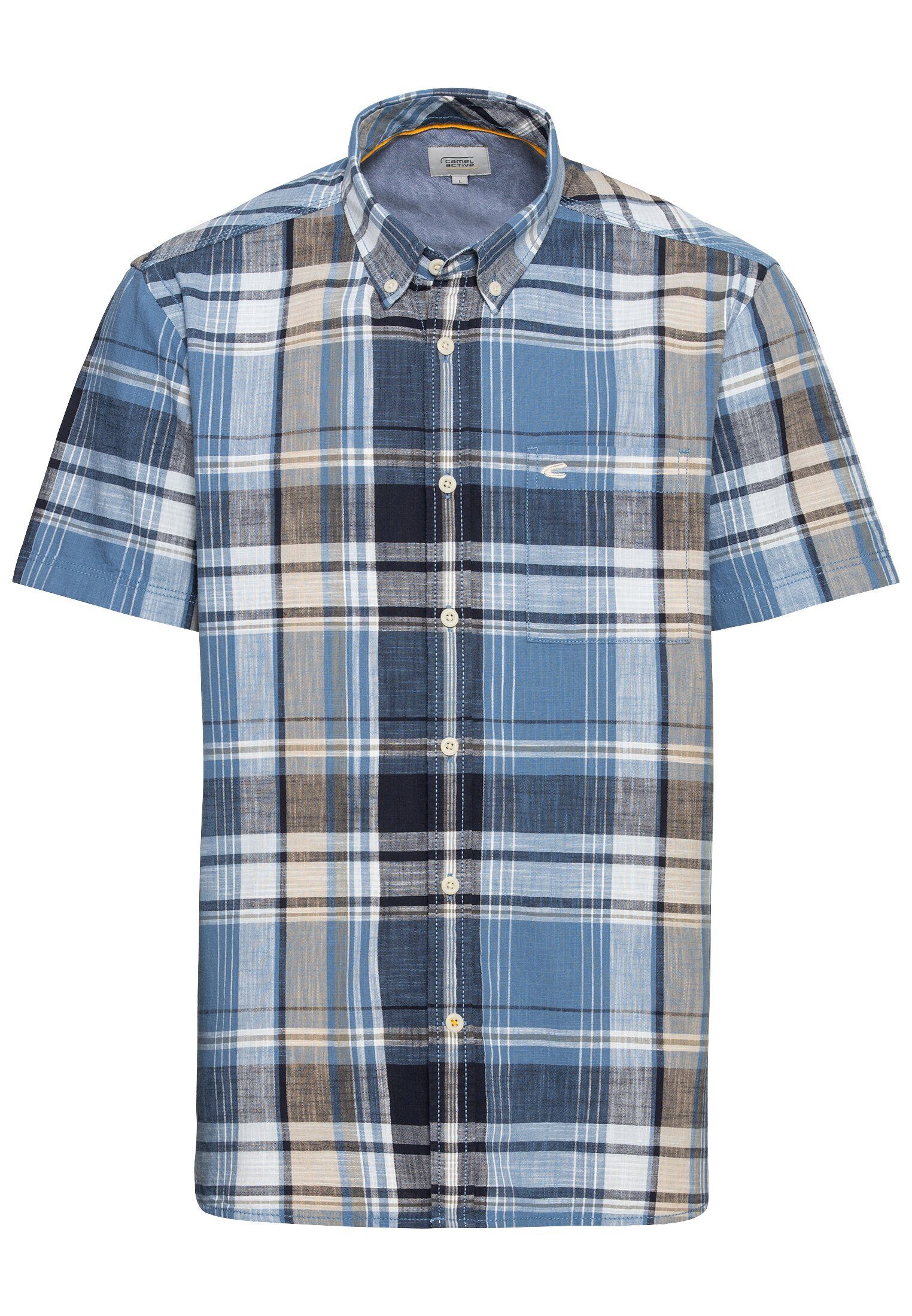 camel active Karohemd mit Button-down-Kragen