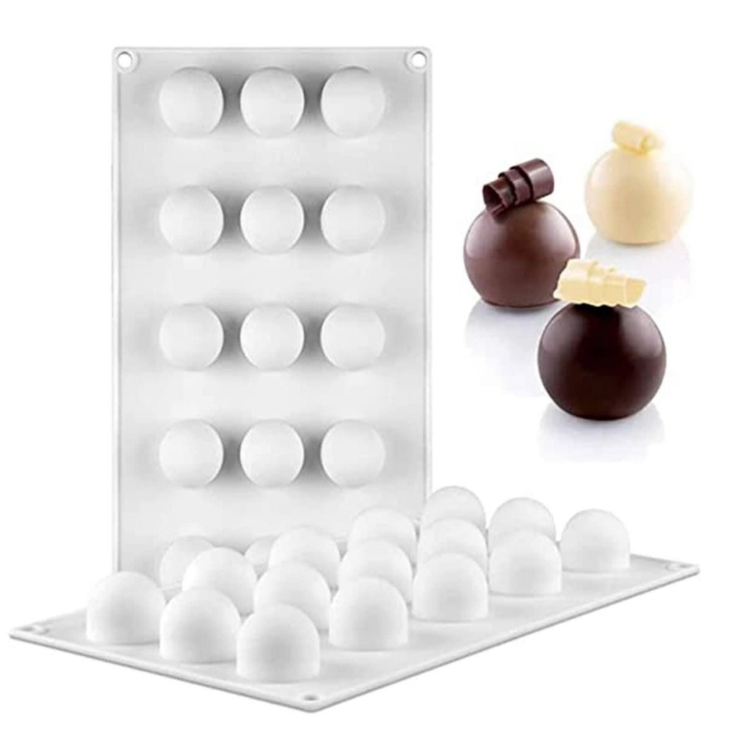 LuxusKollektion Pralinenform Schokoladenform Kugel Silikon Mini Süßigkeiten, (1-tlg)