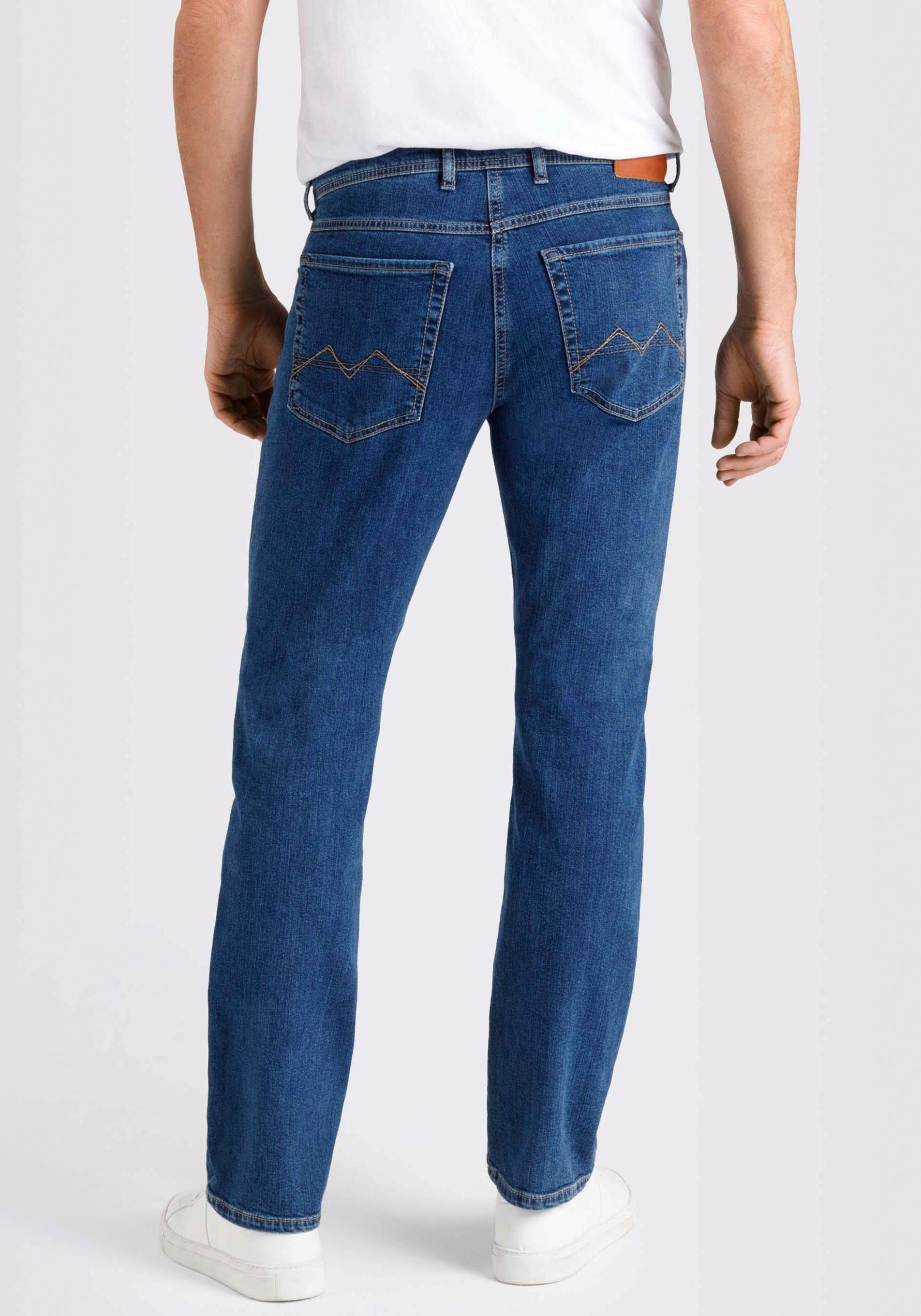Straight-Jeans Stretch Optik, used in Arne light mit MAC gepflegter blue