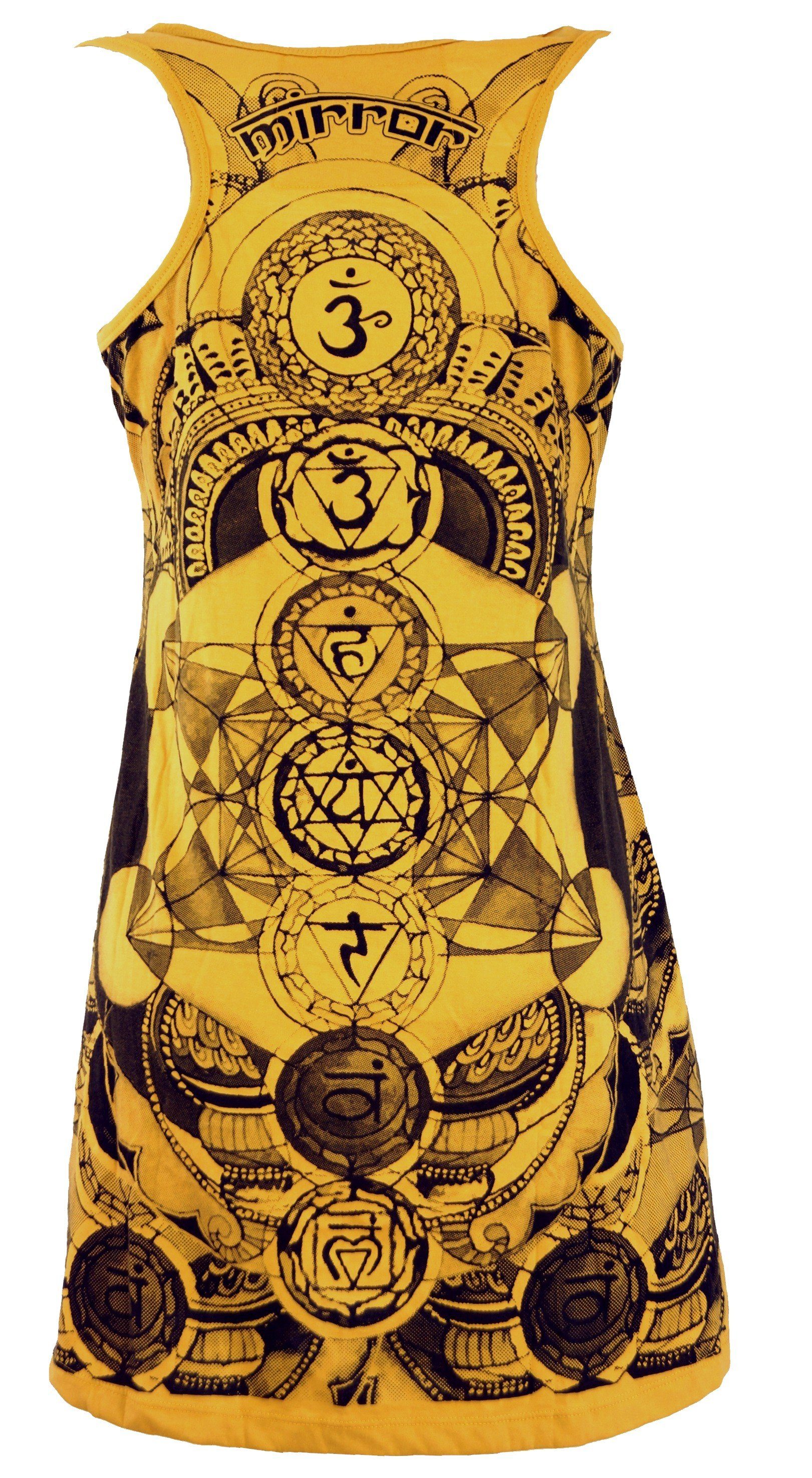 Guru-Shop T-Shirt Mirror Tank Top, Longshirt, Minikleid -.. Goa Style, alte günstig online kaufen