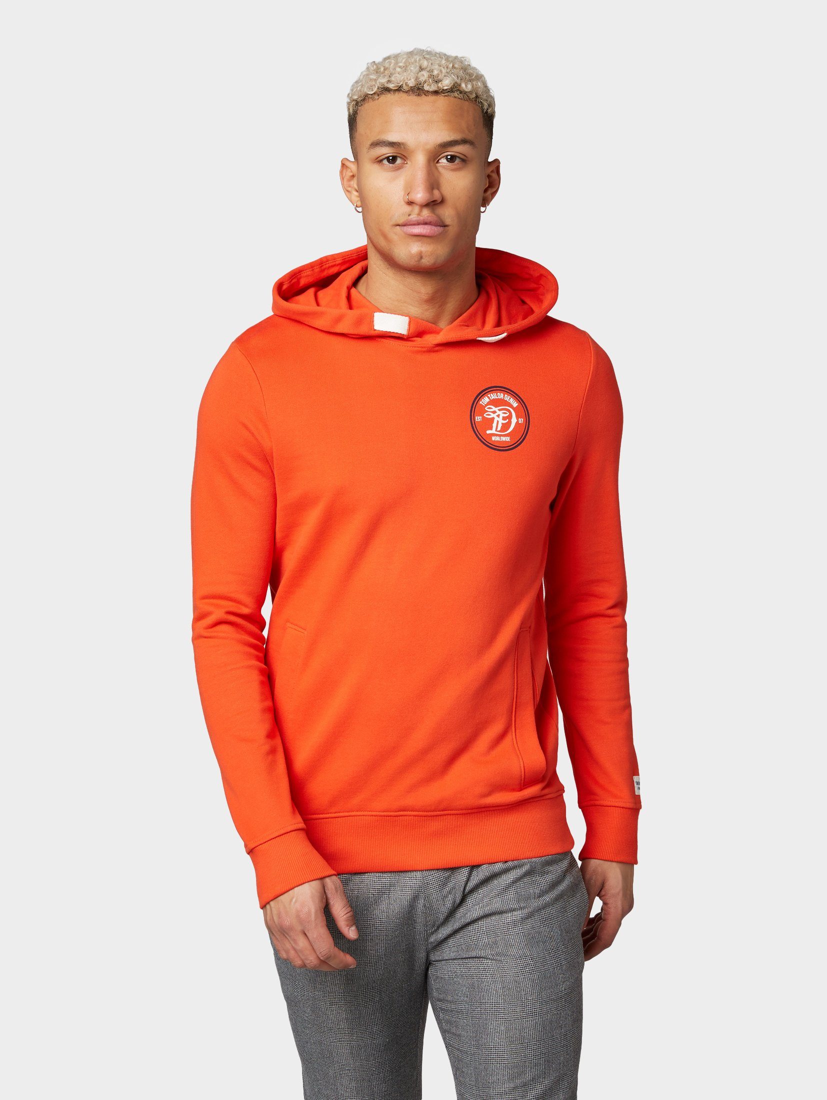 Kapuzensweatshirt Online »hoodie Mit Kaufen Tom Logo stickerei« Tailor Denim fgyY76b