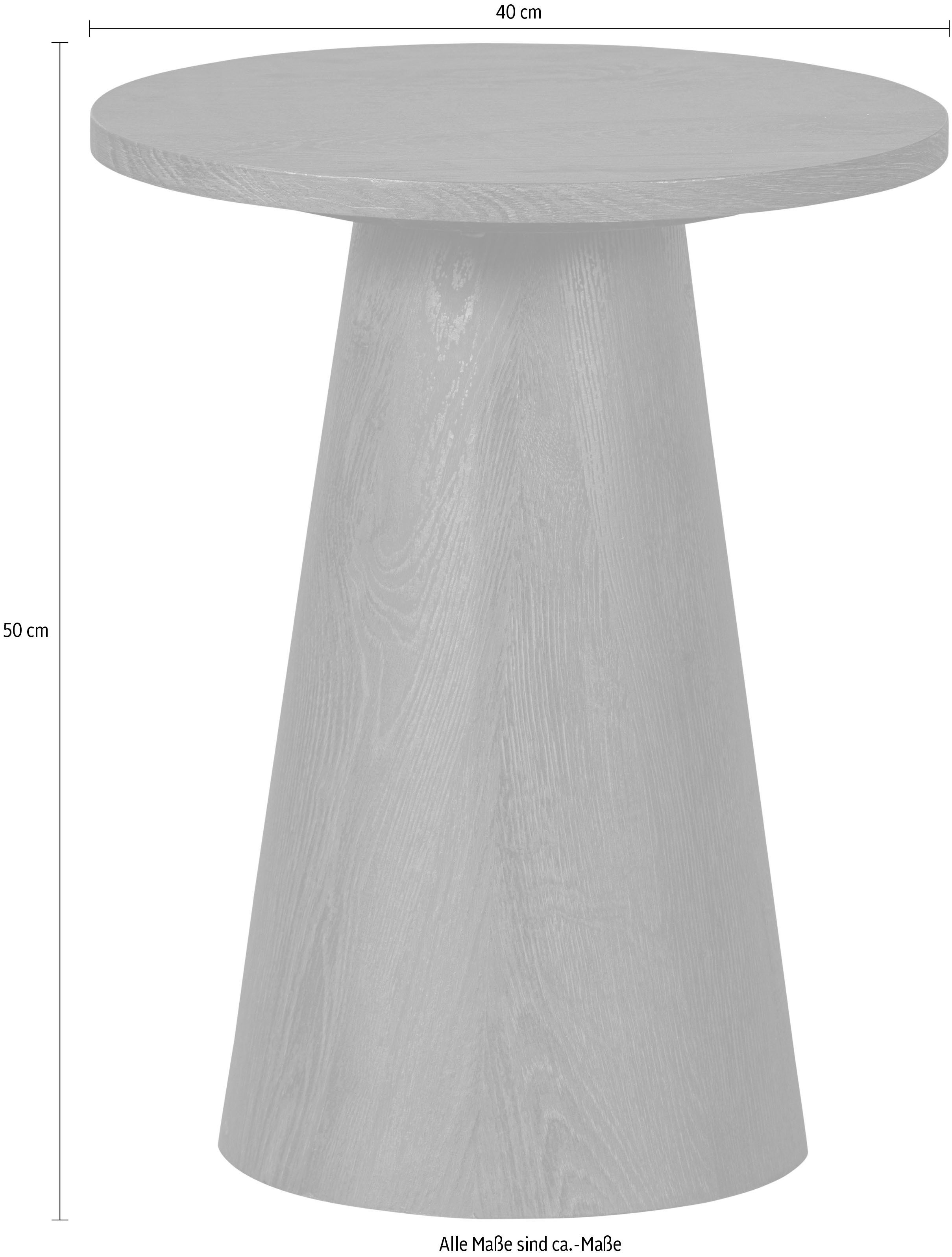 WOOOD Couchtisch Venlo, Beistelltisch, runde Form, H 50 cm x Ø 40 cm günstig online kaufen