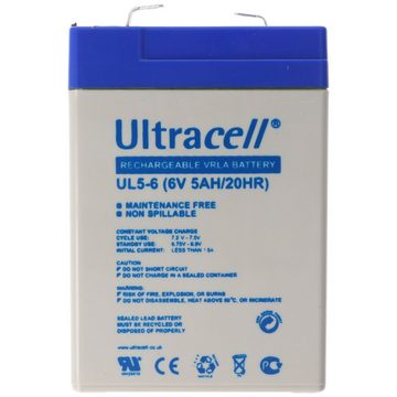 Ultracell Ultracell UL5-6 6V 5Ah Bleiakku AGM Blei Gel Akku Akku