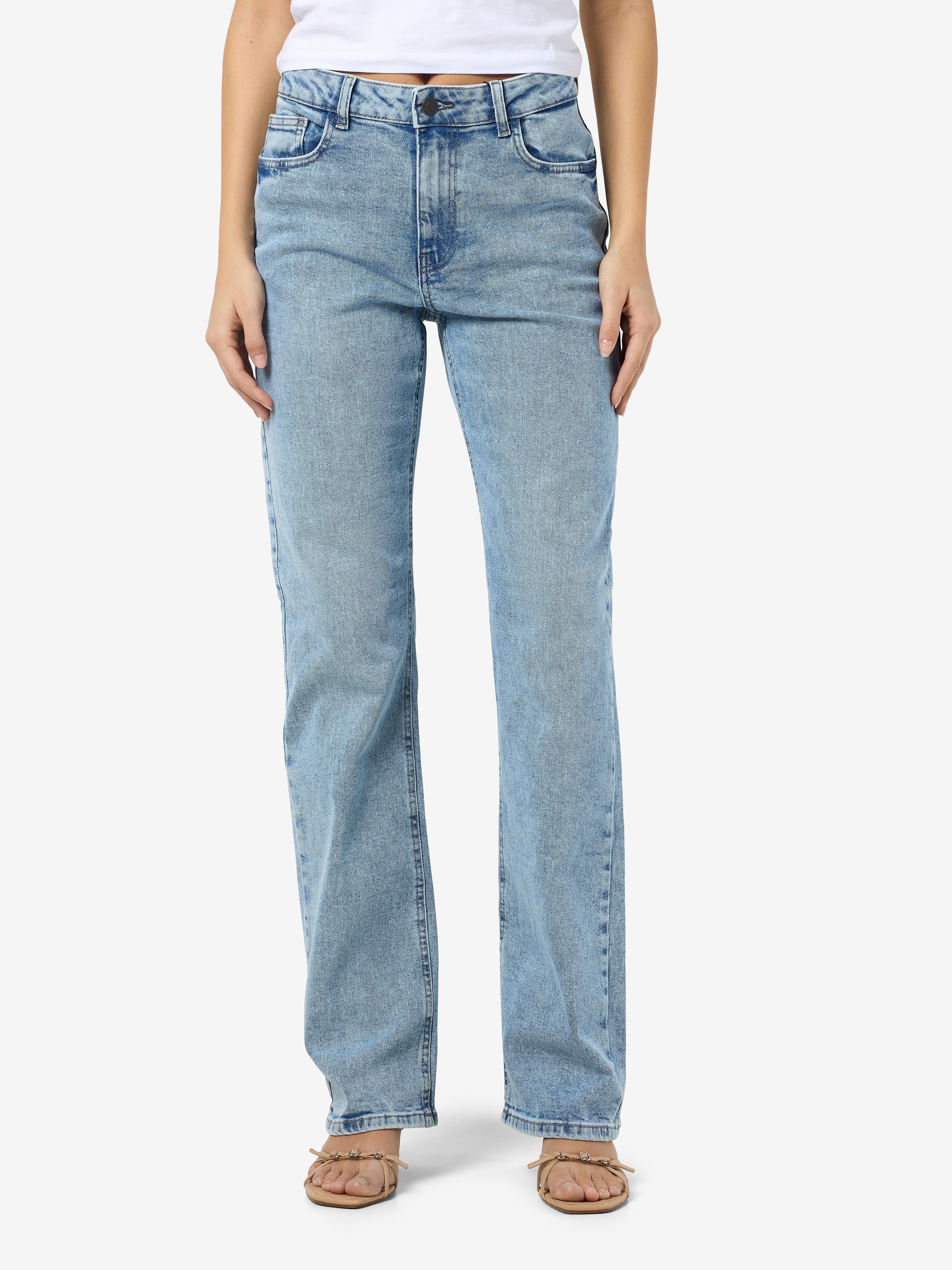 Noisy may High-waist-Jeans NMMONICA HW STRAIGHT JEAN AZ359LB NOOS
