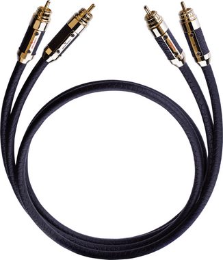 Oehlbach Black Connection Master Brilliantes NF Audiokabel-Set 1 Paar Audio-Kabel, 2 x Cinch, 2 x Cinch (50 cm)
