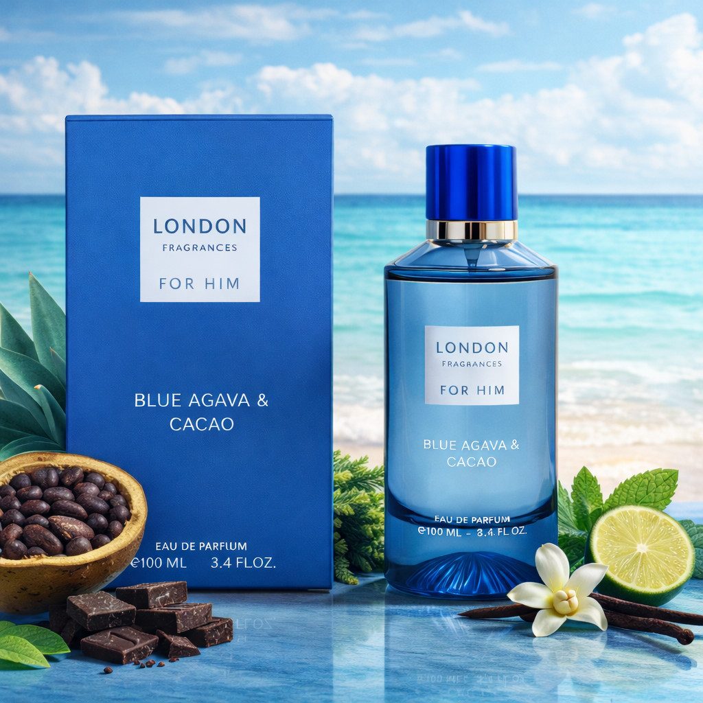 LONDON FRAGRANCES Eau de Parfum For Him, Herrenduft. Velvet Rose & Whisky Cedarwood 100 ml, 1-tlg., Hergestellt in UK, Elegant