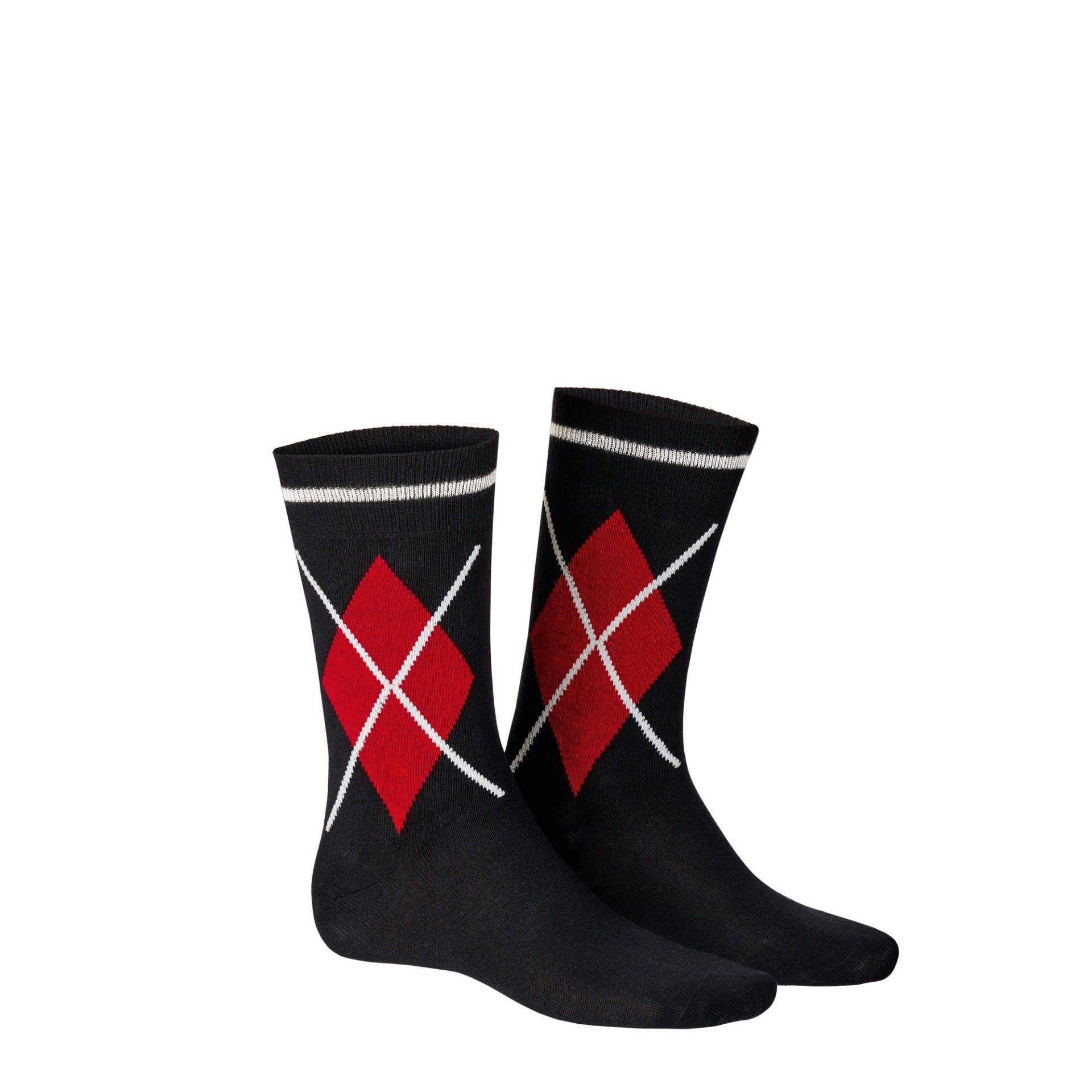 Hudson Basicsocken CROSS (1-Paar) Black 0005