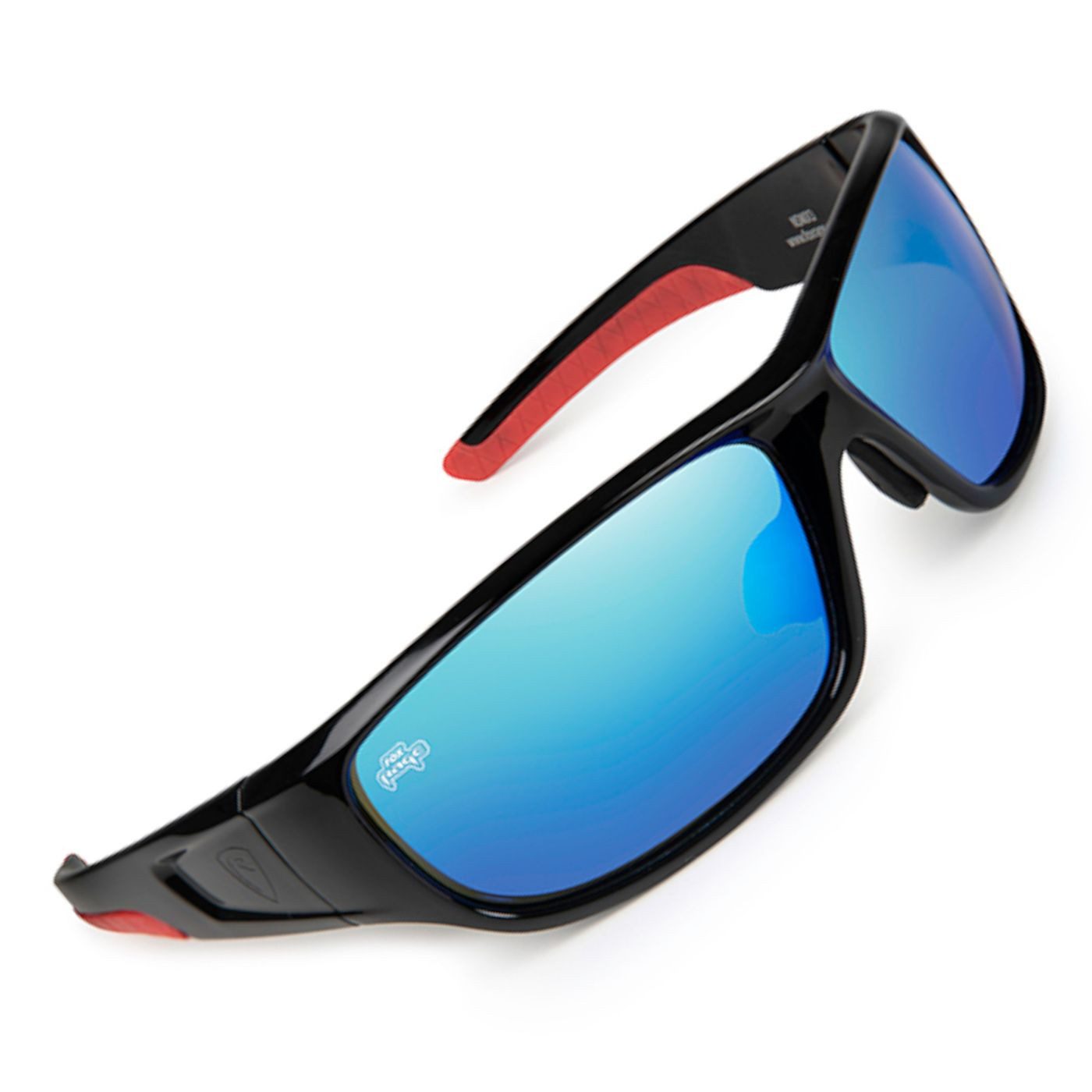 Fox Rage Sonnenbrille Fox Rage Shield Wraps Brown Lense Mirror Blue - Polarisationsbrille