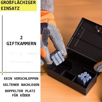 Petigi Köderbox 1x Mäuseköderbox Köderbox Köderstation Mausefalle Mäusefalle Maus