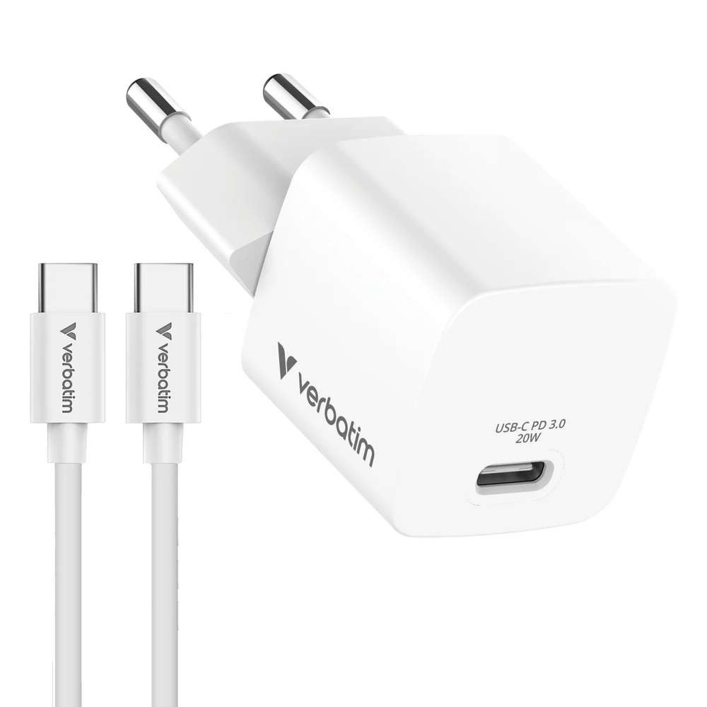 Verbatim Verbatim 32396 Ladegerät für Mobilgeräte Universal Weiß AC USB-Ladegerät