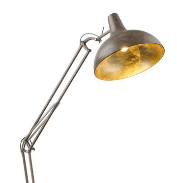 Globo Stehlampe Stehlampe Wohnzimmer Stehleuchte verstellbar Industrie gold rost 58322