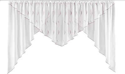 Kuvertstore »Bea«, my home, Kräuselband (1 St), Transparent, Voile, Polyester