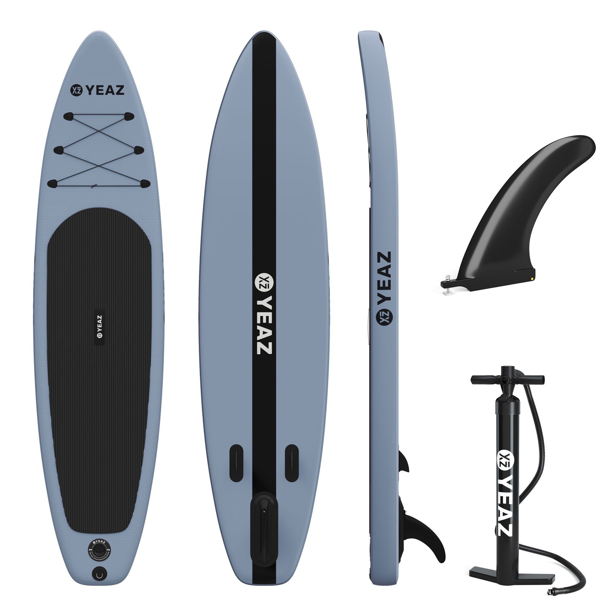 YEAZ Inflatable SUP-Board MARINA - EXOTRACE - SUP Board, Inflatable SUP Board, (Set), inkl. Zubehör wie Finne und Handpumpe