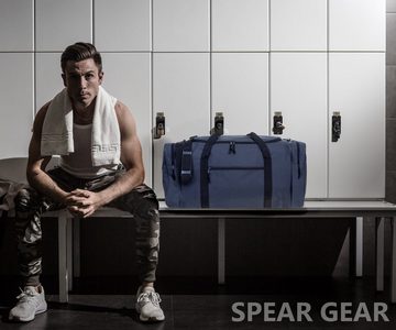Spear Bags Sporttasche groß Saunatasche Reisetasche Gymbag 68 cm, 65 Liter Gym Tasche Fußballtasche XXL + Trinkflasche