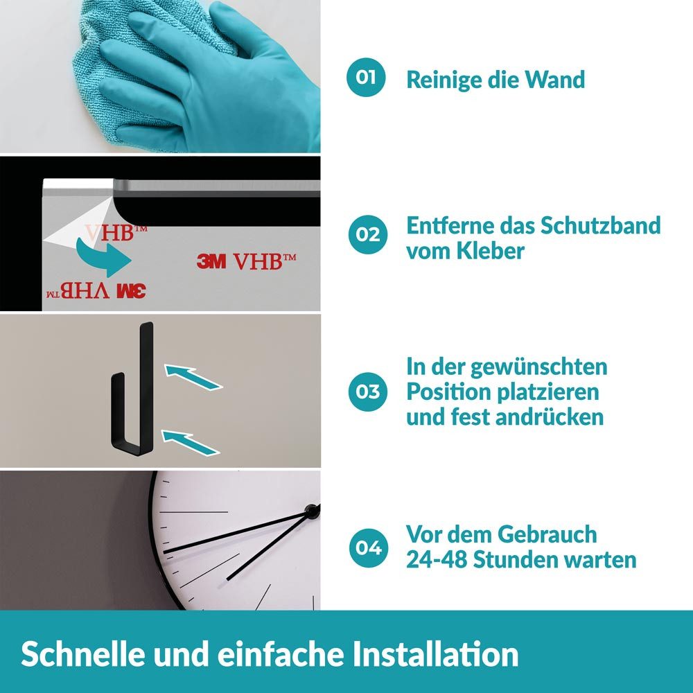 WEISSENSTEIN Toiletten-Ersatzrollenhalter Aufbewahrung Toilettenpapier ohne Bohren – Bild 4 von 5
