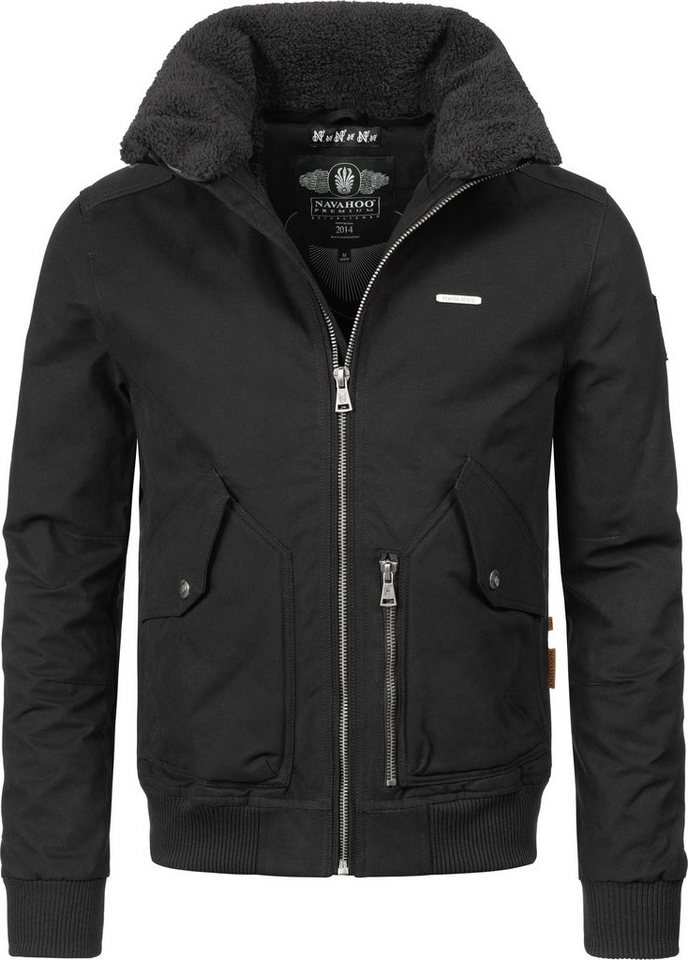 Navahoo Winterjacke »Jim« stylische Winter Bomberjacke Baumwolljacke