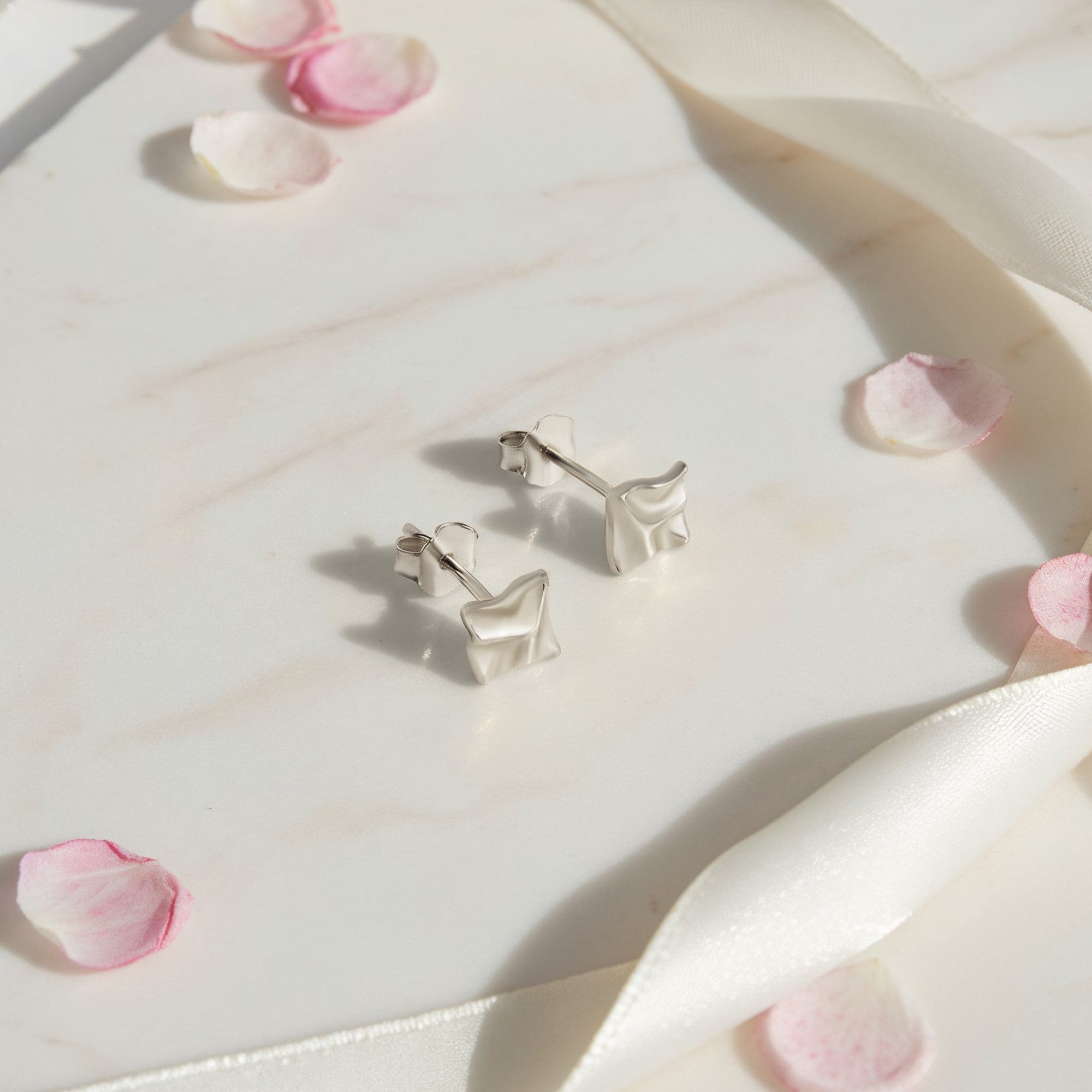 Sofia Milani Paar Ohrstecker Quadrat, 925 Silber Damen Schmuck - E1225