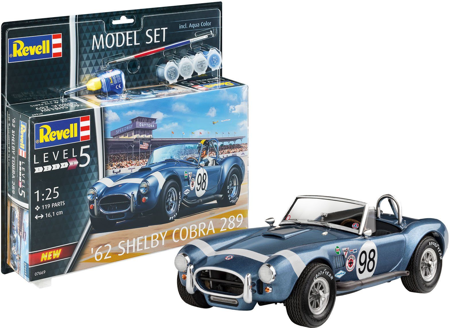 Revell® Modellbausatz '62 Shelby Cobra 289, Maßstab 1:25