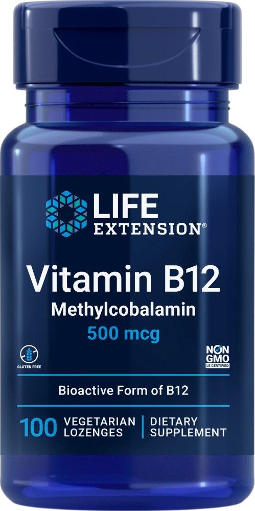 Life Extension Life Extension Vitamin B12 Methylcobalamin 500mcg – 100 eg Lutschtabl Tabletten