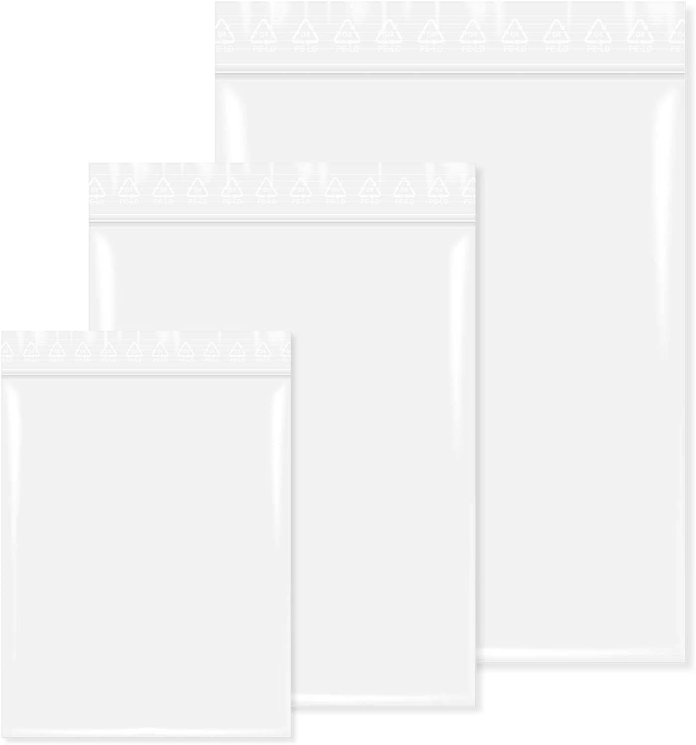 StickandShine Gemüsebeutel 1000 Druckverschlußbeutel Zip Beutel 50 / 90 mµ / transparent, Stärke 50 mµ