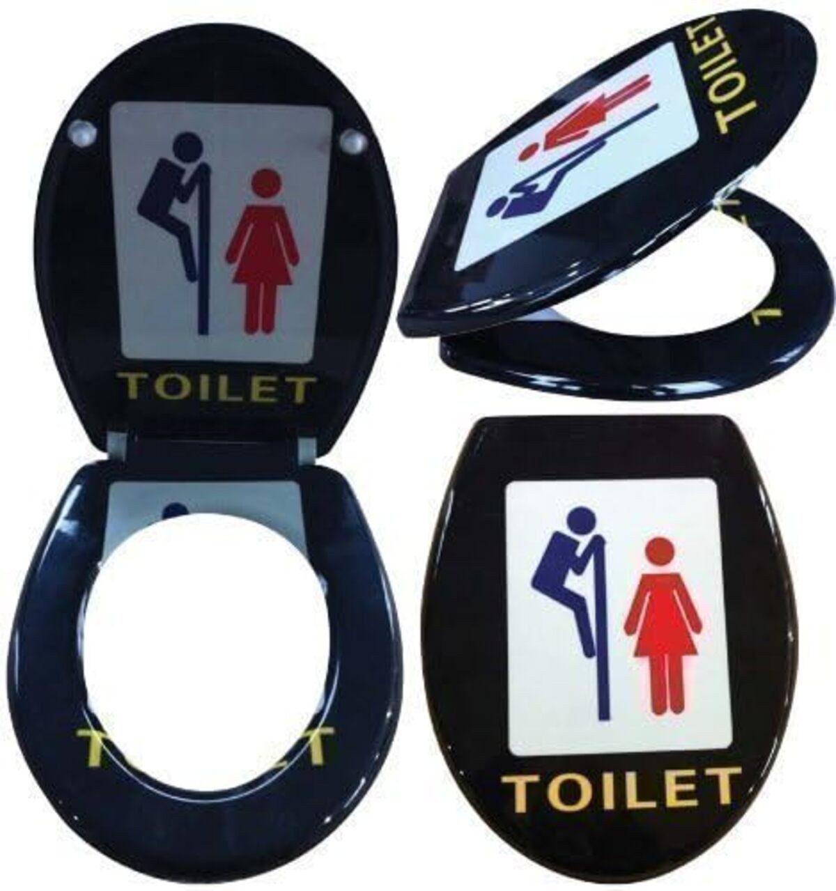 LikeKa WC-Sitz mit Absenkautomatik Toilettendeckel Duroplast günstig online kaufen