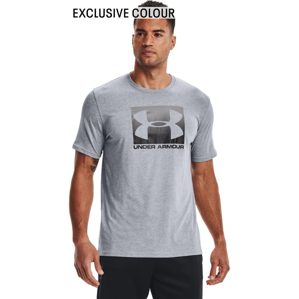 Under Armour® T-Shirt UA BOXED SHORT Gray SPORTSTYLE SLEEVE