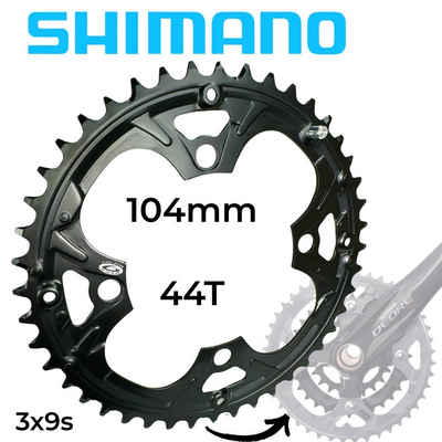 Shimano Fahrrad-Montageständer Shimano MTB Fahrrad Kettenblatt für DEORE FC-M480 Kurbel 44T (3x9)