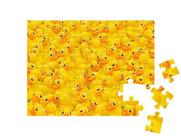 puzzleYOU Puzzle Gelbe Spielzeug-Enten, 48 Puzzleteile, puzzleYOU-Kollektionen Impossible Puzzle