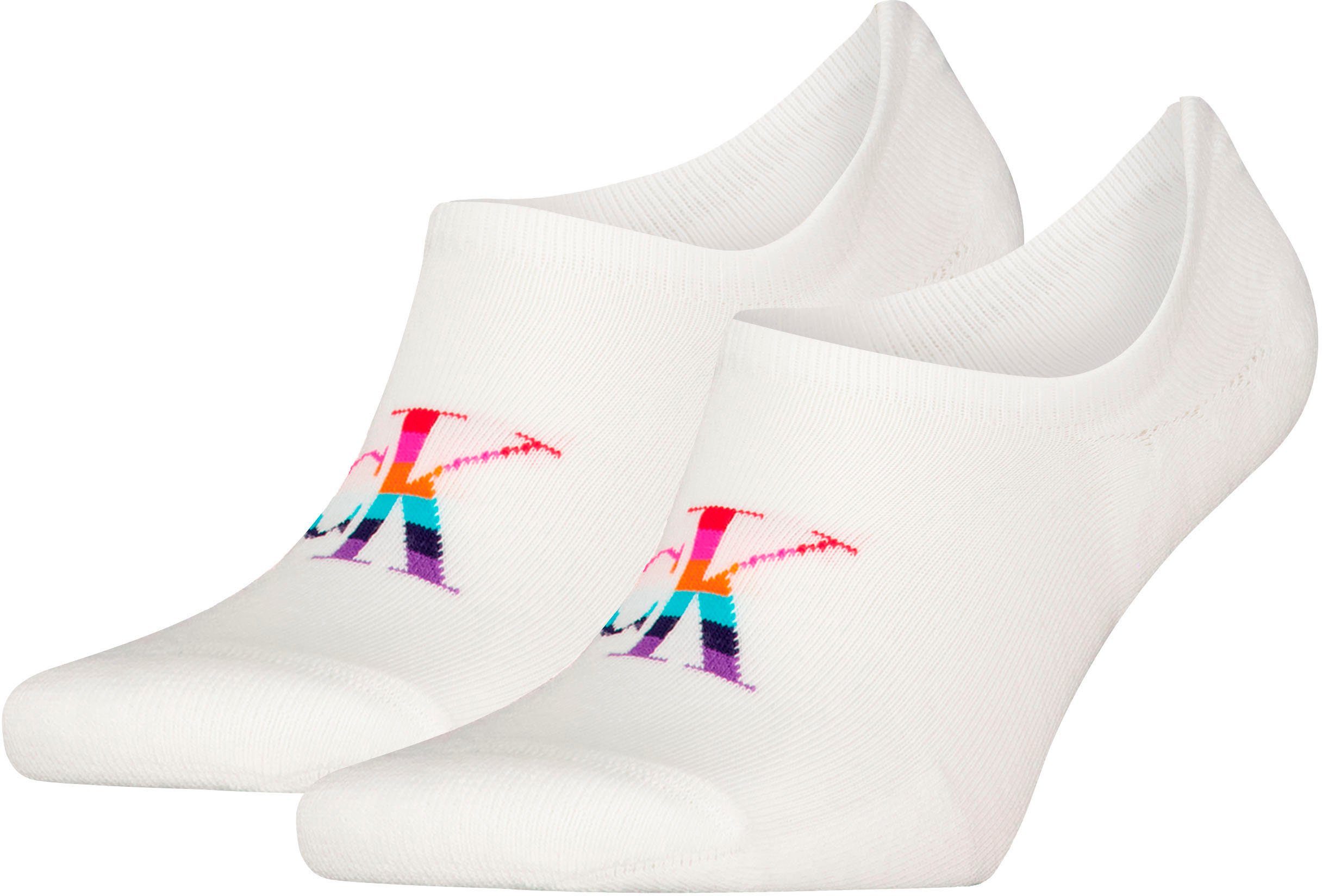 Calvin Klein Jeans Füßlinge CKJ MEN FOOTIE HIGH CUT PRIDE (Packung, 2er-Pack) mit Regenbogen-Logo