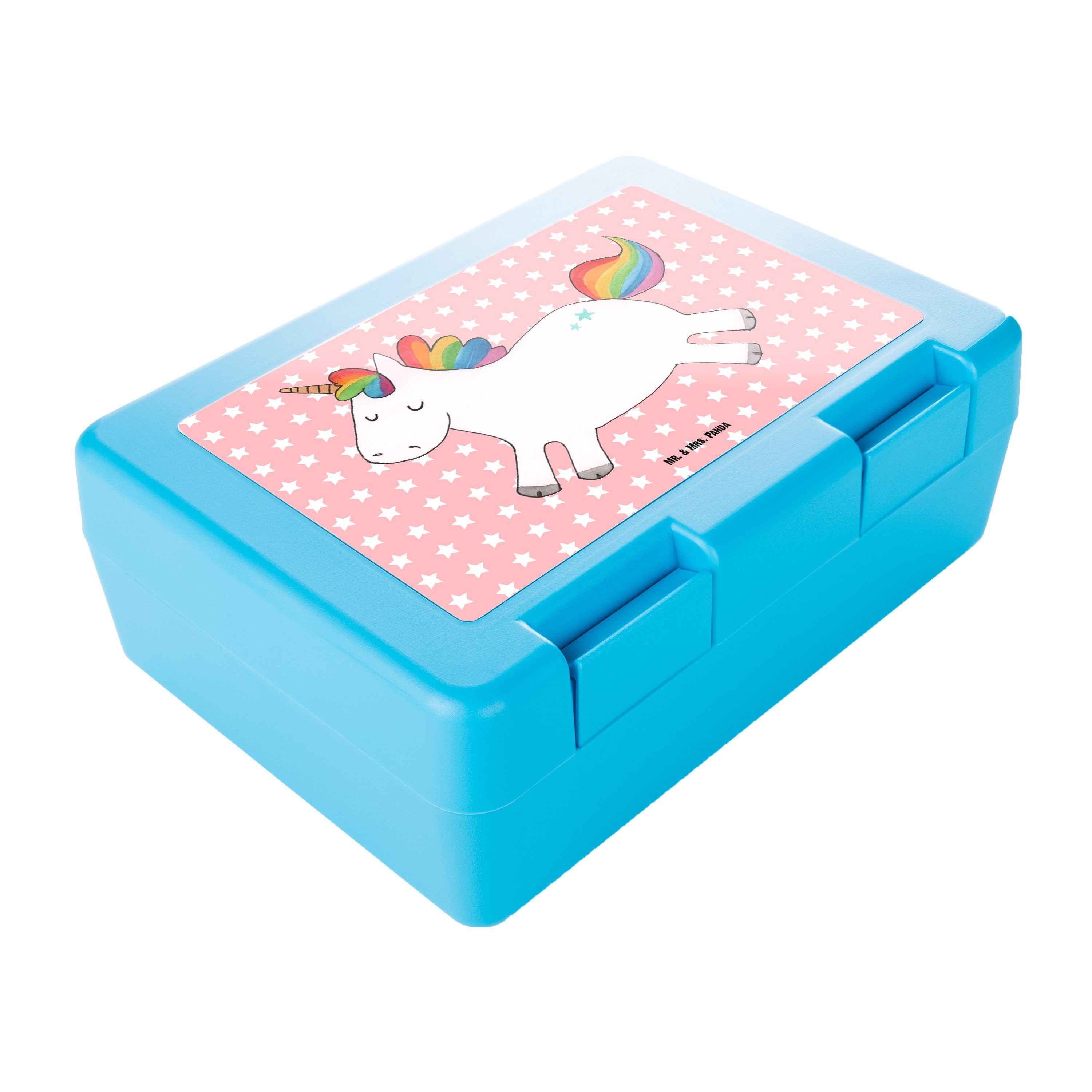 Mr. & Pastell - Happy Geschenk, Lebensfreude, (1-tlg) Rot Mrs. Kunststoff, Panda Einh, Premium Einhorn Butterdose box, Lunch 
