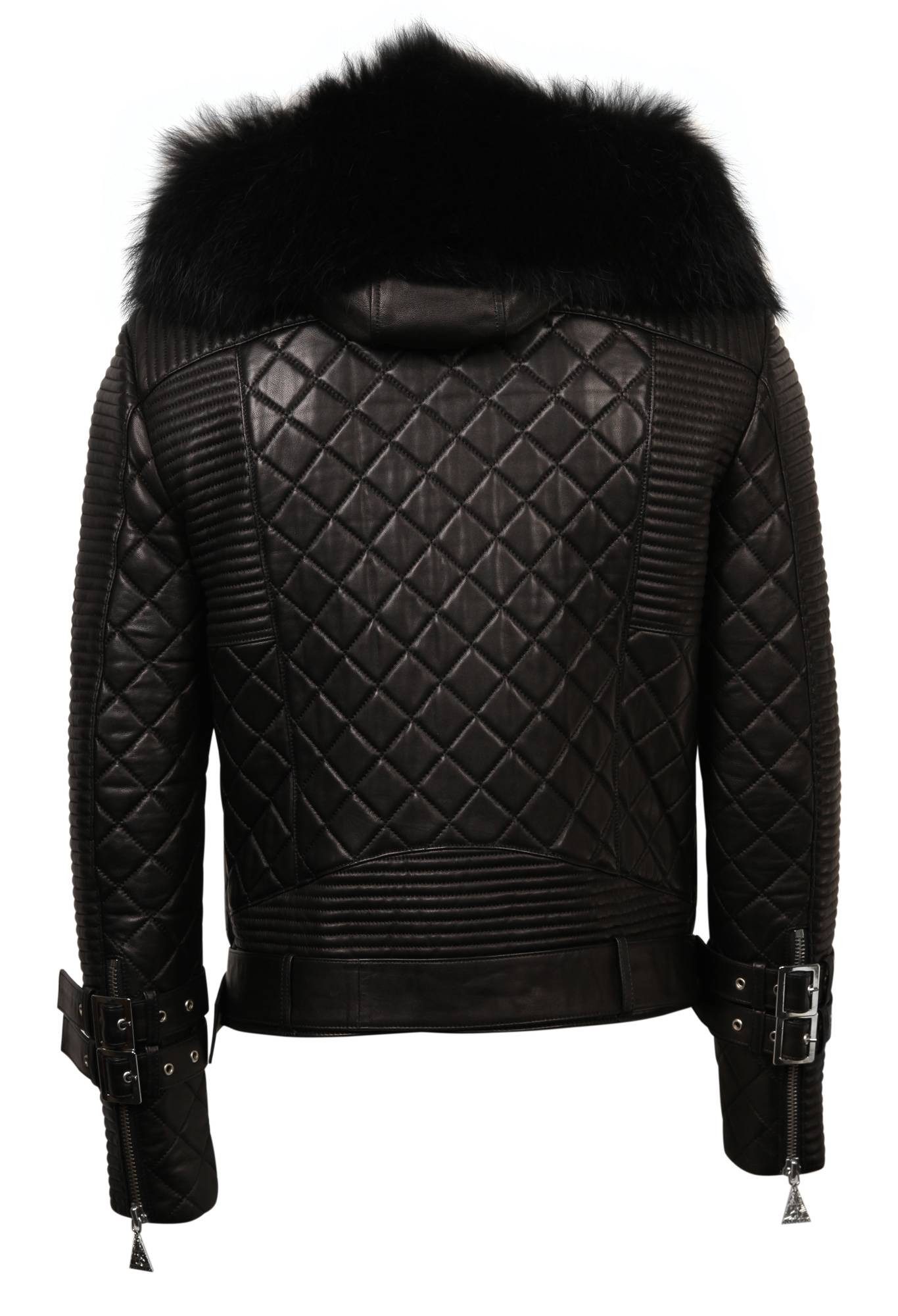 The Skulls Society Lederjacke TSMLJ-0001-FBK