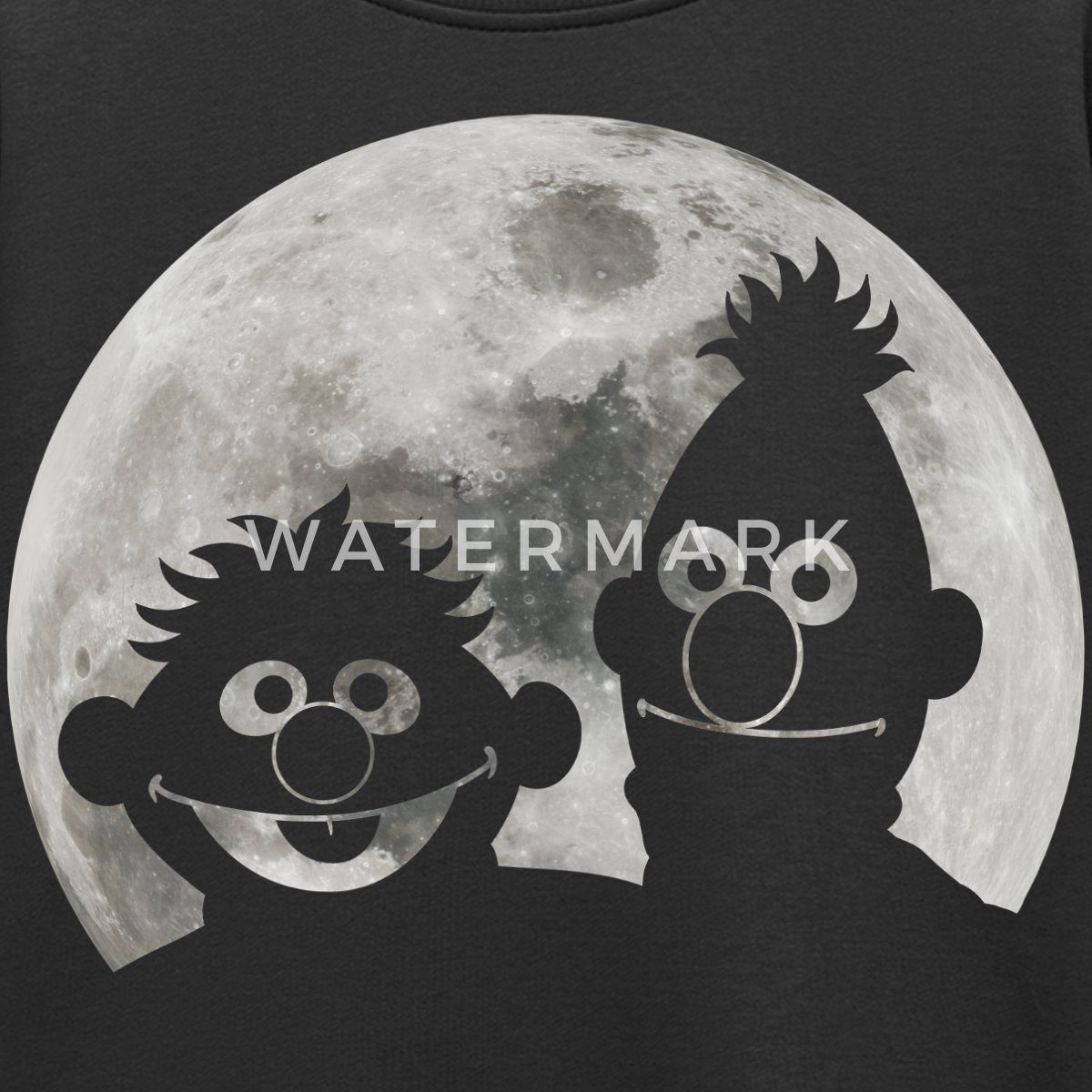 Spreadshirt Sweatshirt Sesamstraße Ernie & Bert Bei Mondschein Kinder Premium Pullover (1-tlg)