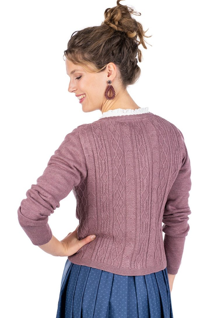 Spieth & Wensky Trachtenstrickjacke Trachten Strickjacke - FÜGEN - rosa günstig online kaufen