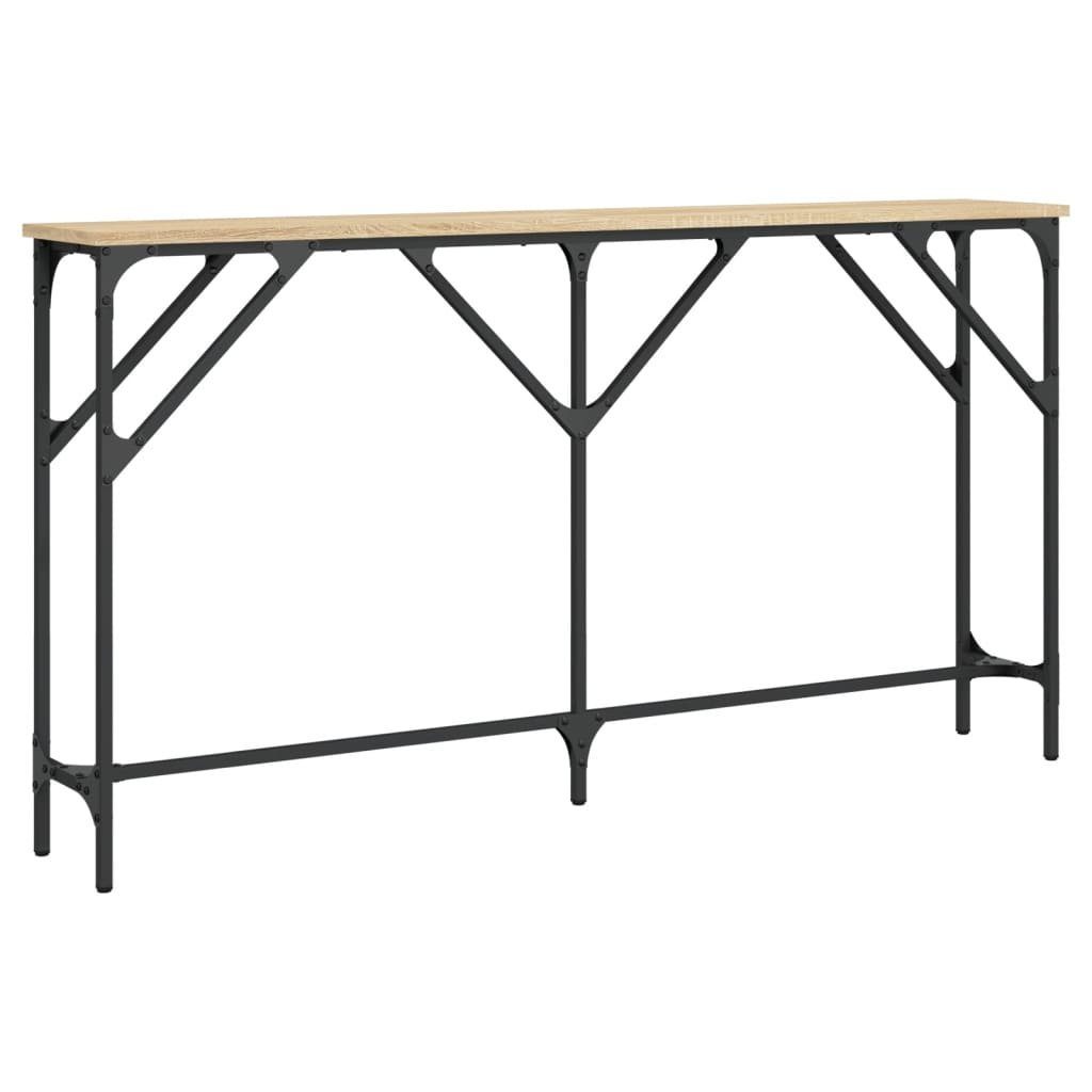 vidaXL Konsolentisch 140 x 23 x 75 cm Konsolentisch Sonoma Eiche 140x23x75 cm Holzwerkstoff