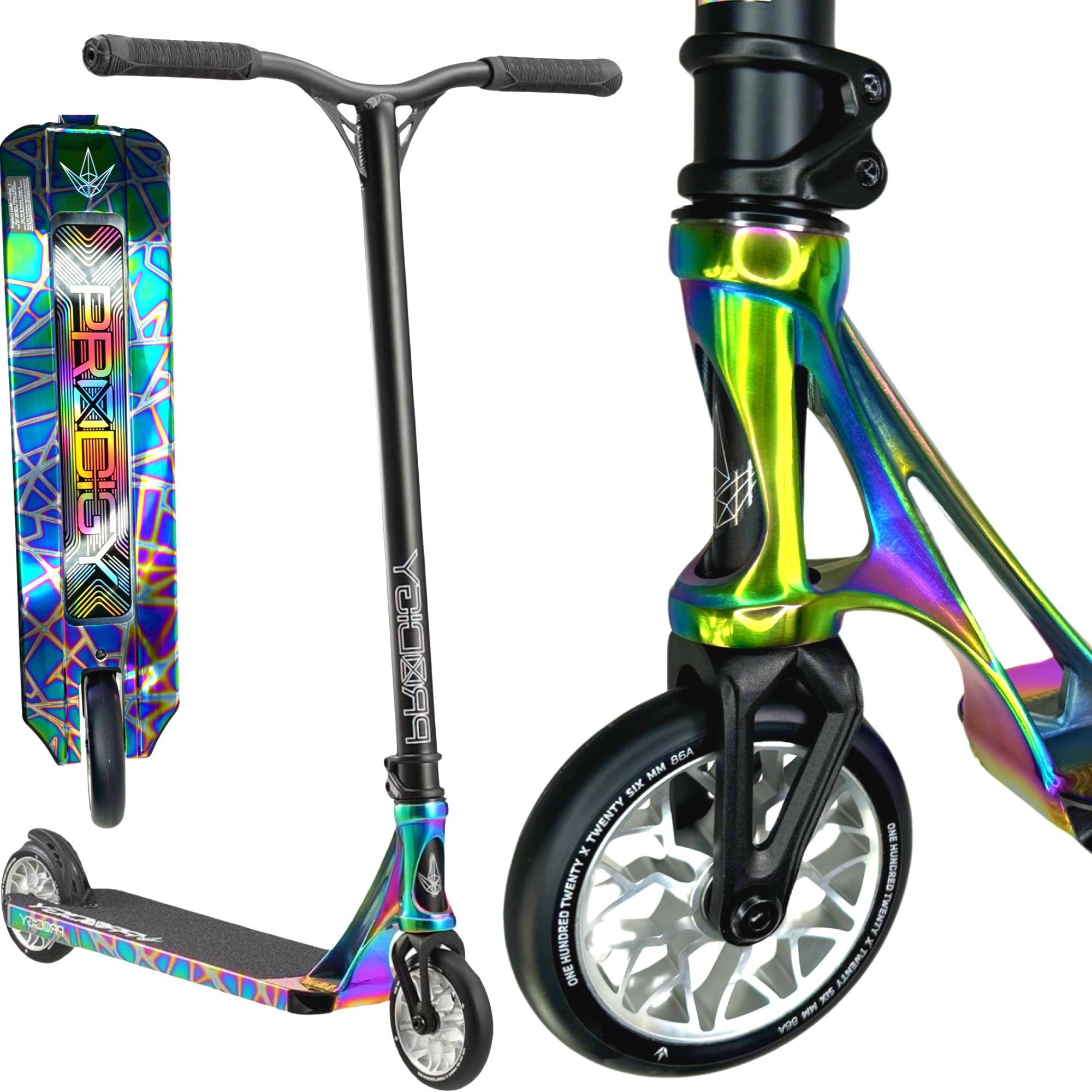 Prodigy Blunt Park Blunt Stuntscooter X H=86cm Complete Neochrome Stunt-Scooter