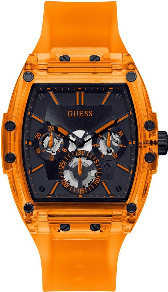 Guess Multifunktionsuhr GW0203G10, Ausdrucksstarke Herrenmultifunktionsuhr