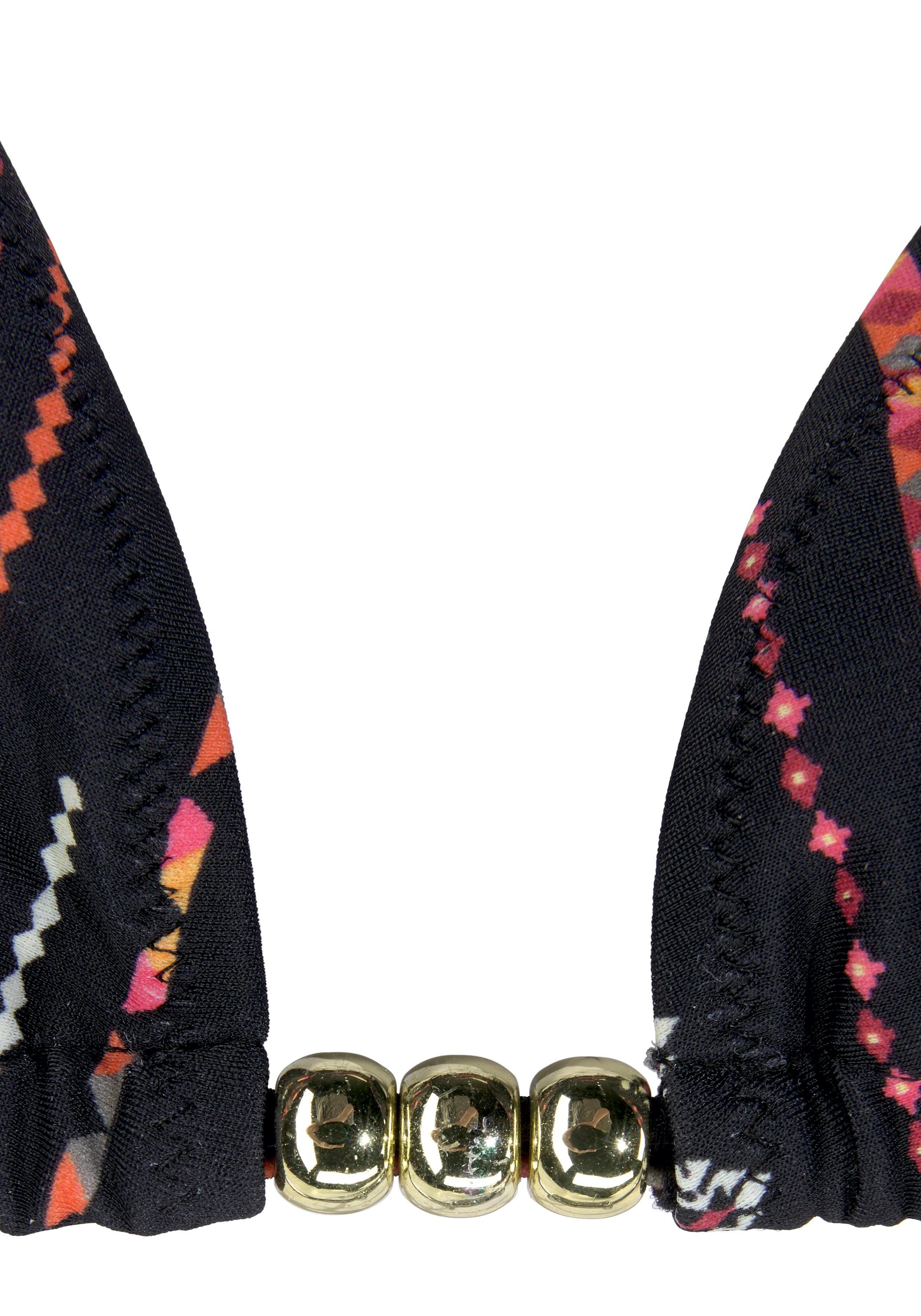 Wäsche/Bademode Bikinis Buffalo Triangel-Bikini mit Perlen-Accessoires