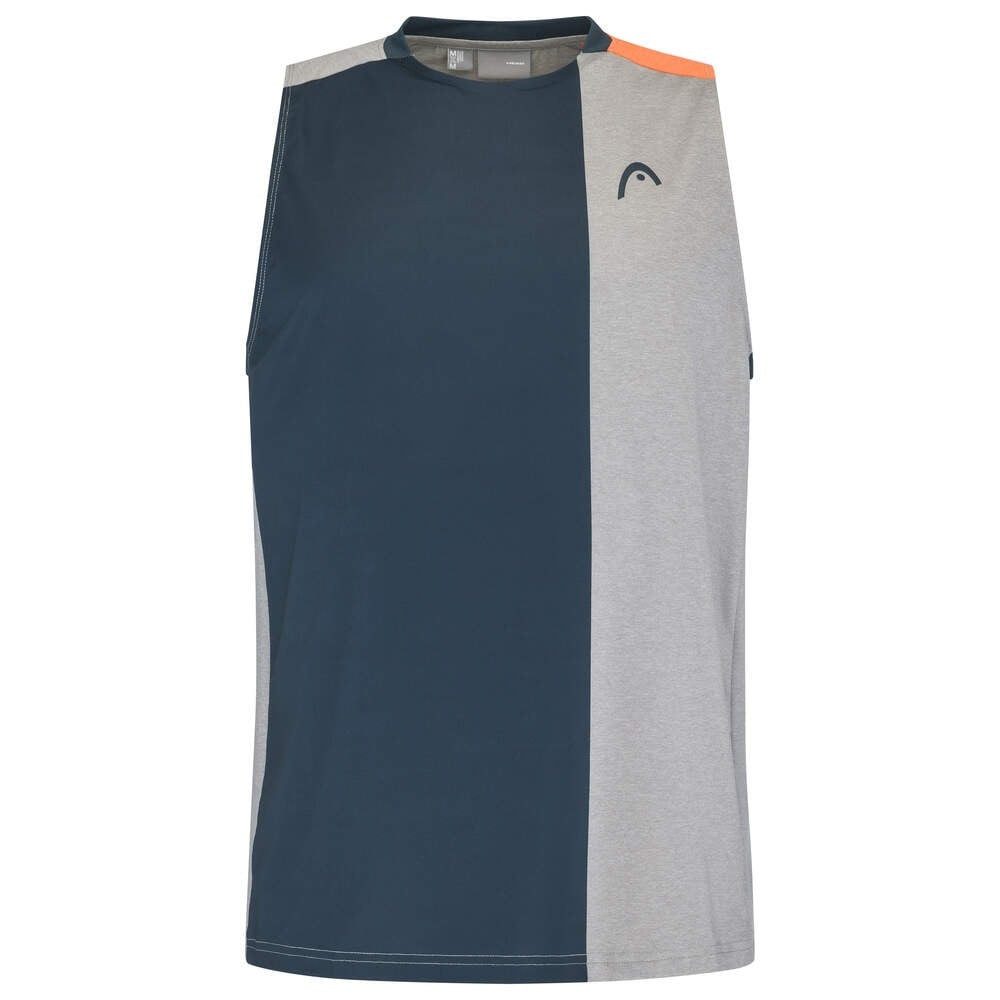 Head Tanktop Tennis-Padel Tank Top (Mesh-Einsätze) grau/blau/orange Herren