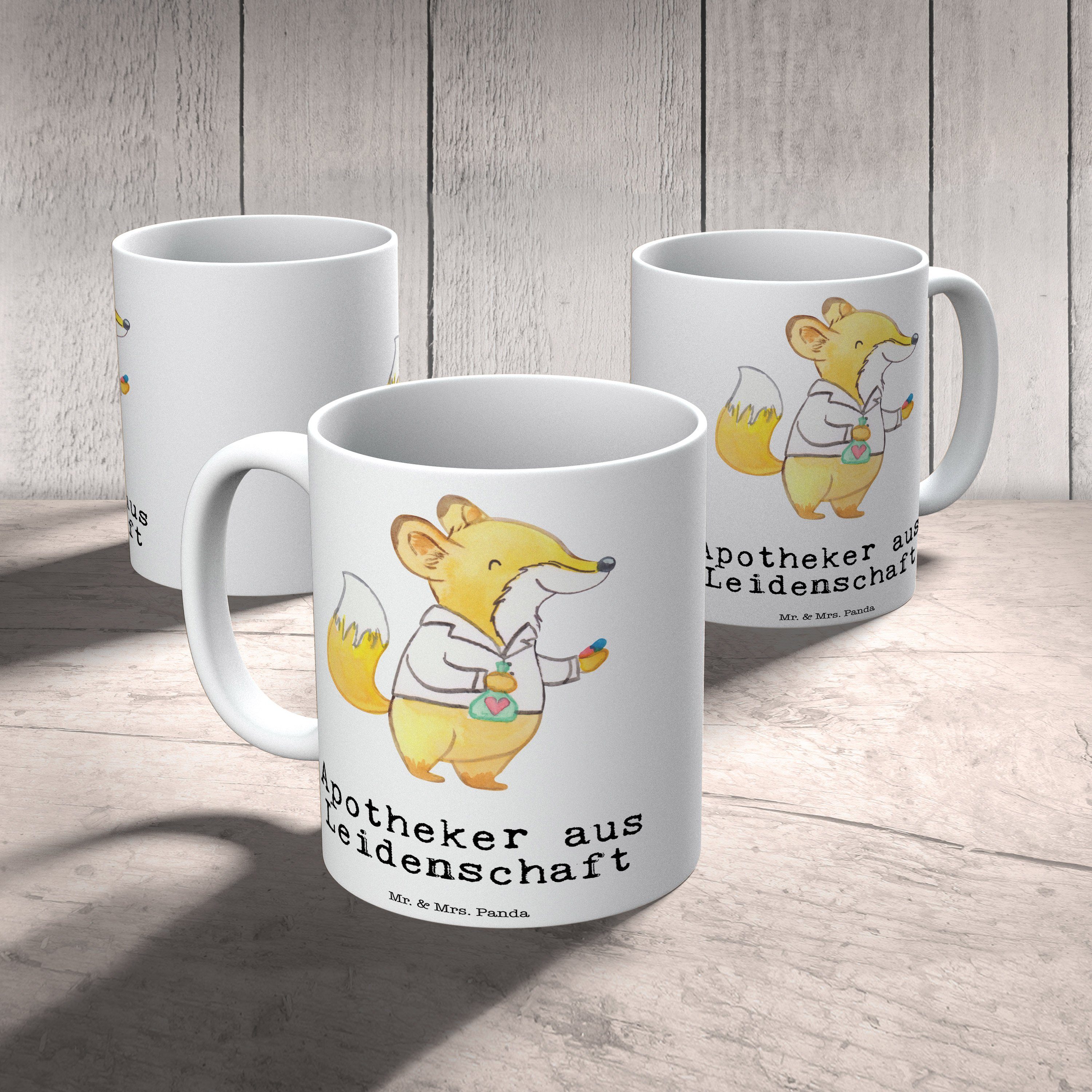 Weiß Mr. Leidenschaft - Apotheker Keramik Tasse, Mrs. Gute Besserung, & Panda Tasse aus - Geschenk,