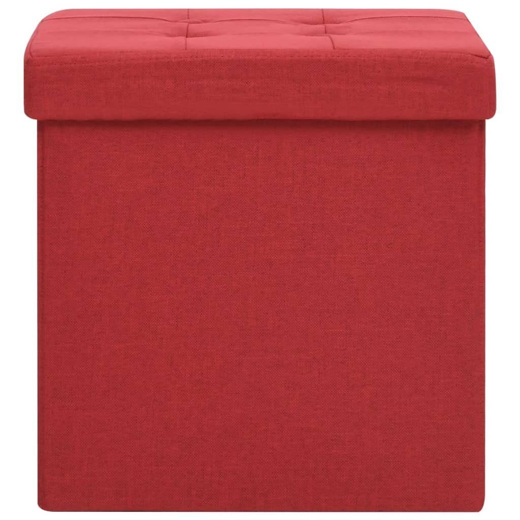 vidaXL Hocker Hocker mit Stauraum Weinrot günstig online kaufen