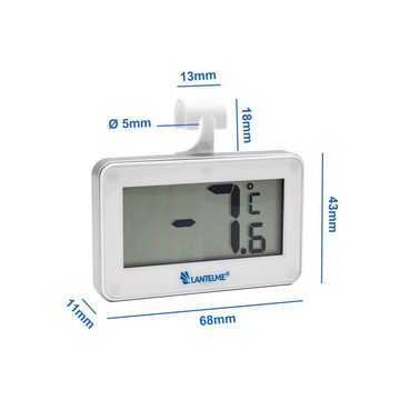 Lantelme Kühlschrankthermometer Kühlschrankthermometer - Gefrierschrankthermometer, 7978, Digitale Anzeige mit großen zahlen