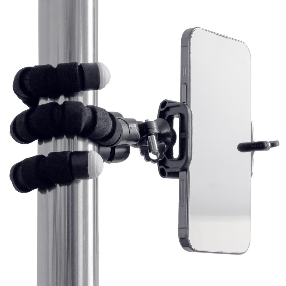 Hurtel Ein Stativ für ein Telefon und eine Selfie-Kamera mit Stativ Ministativ (flexible Beine, universelle Handyklemme, verstellbar)